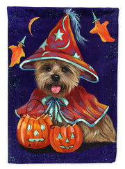 Caroline's Treasures PPP3061GF Cairn Terrier Halloween Witch Garden Outdoor-Flags