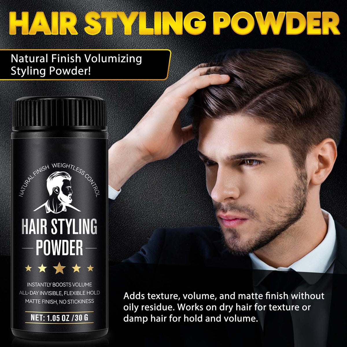 Hair Styling Texture Powder, 2 x 30 g, Pack of 2