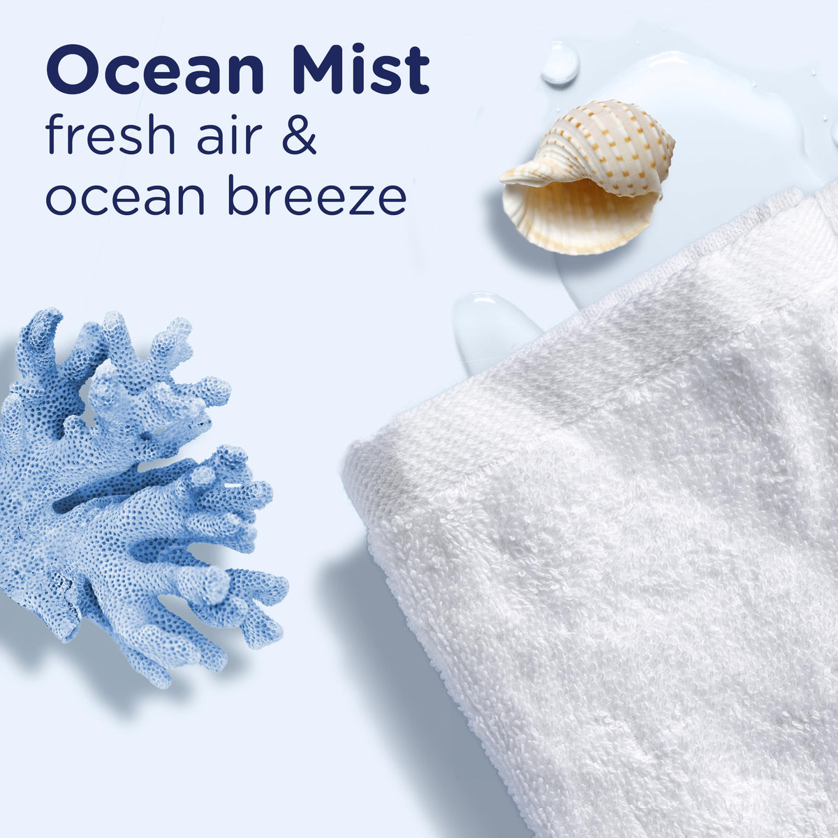 Downy Light Laundry Scent Booster Beads, Ocean Mist, 853 g