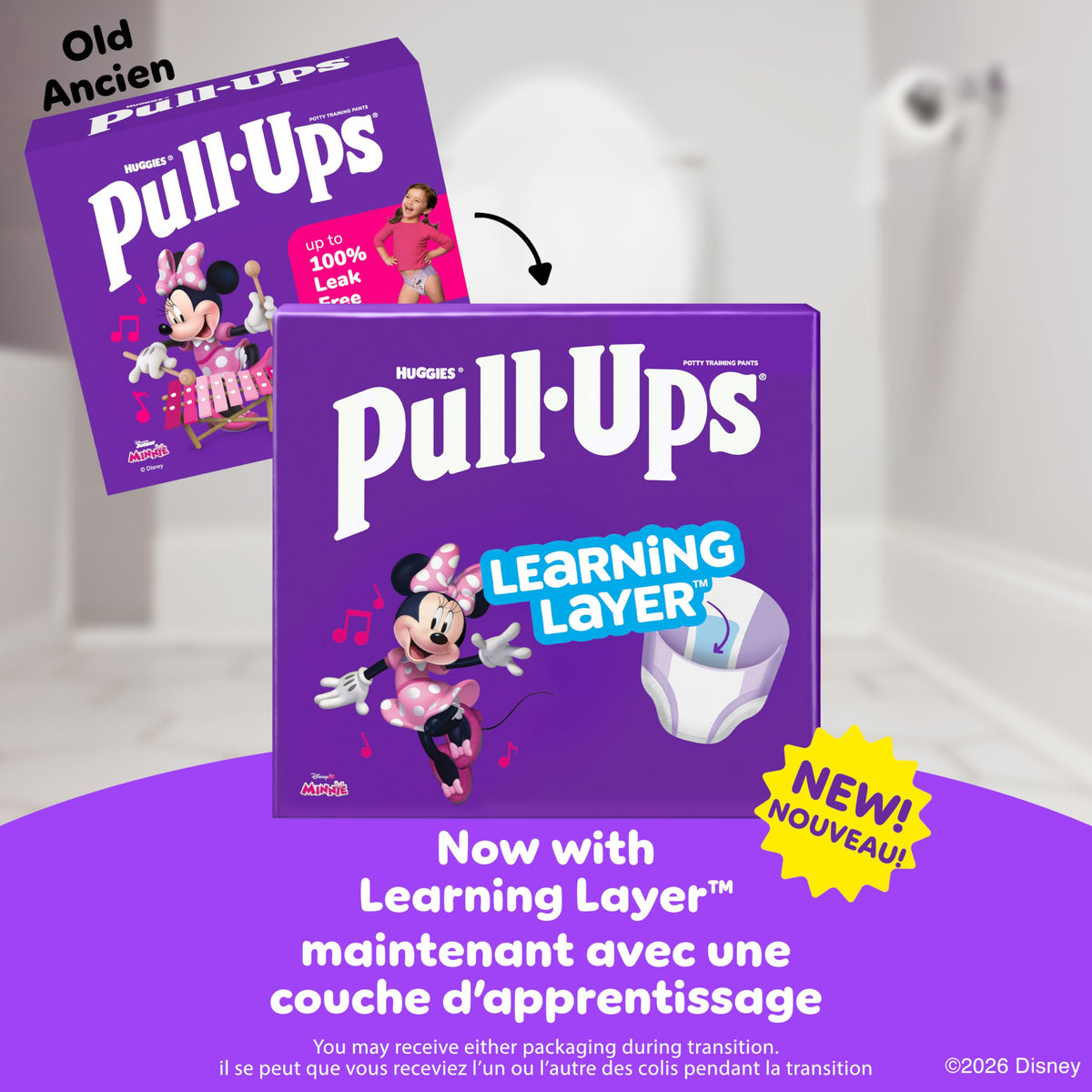 Pull-Ups Girls Potty Training Underwear, 2T-3T (16-34 lbs), 104 Count