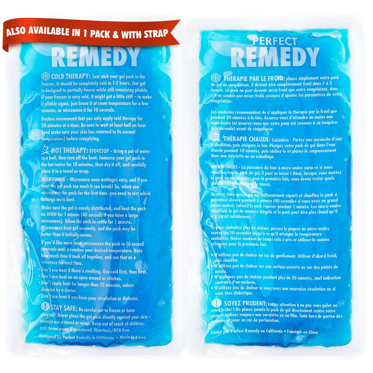 Reusable Gel Ice Packs, 2 Pack