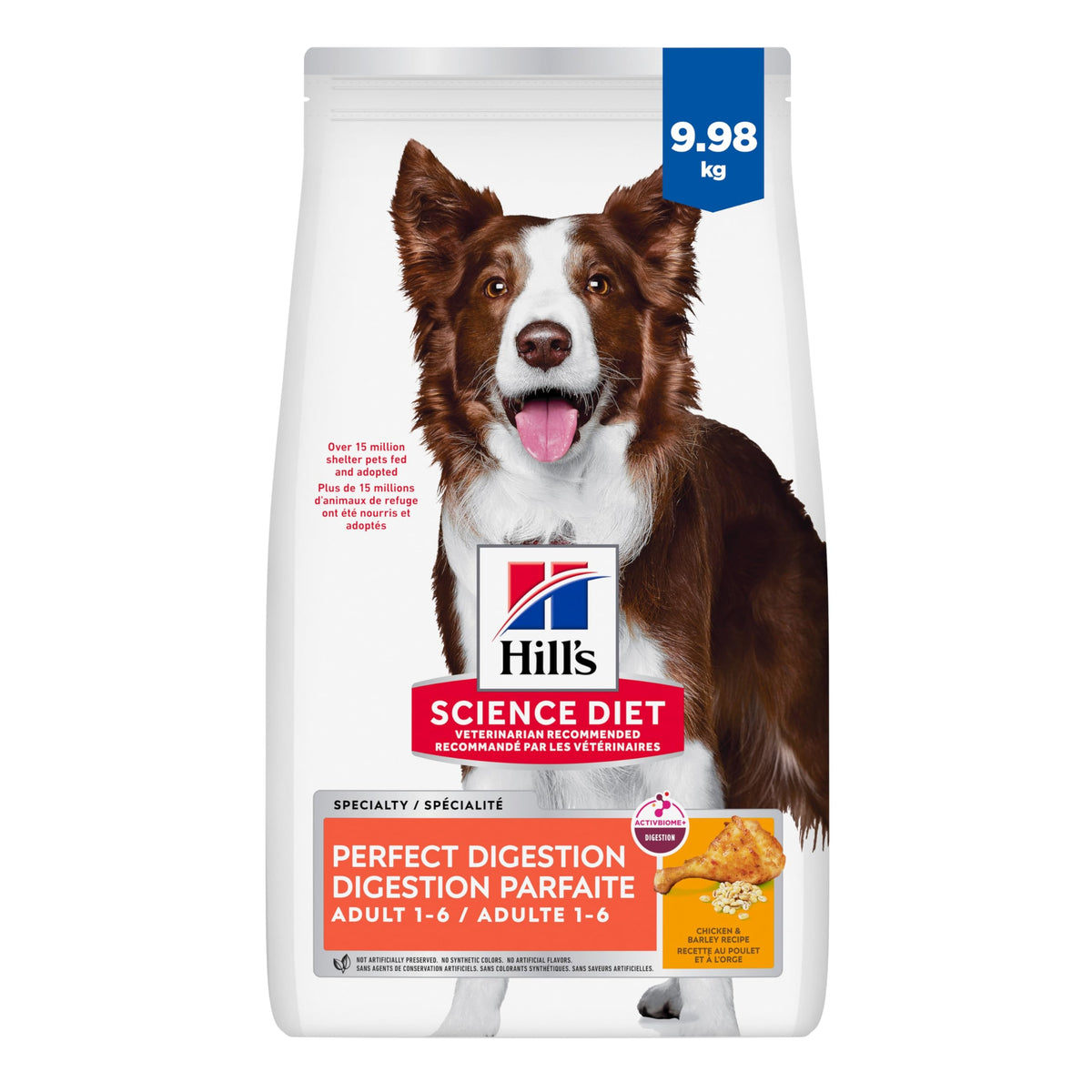 Hill's Science Diet Adult Perfect Digestion Dog Food, Chicken, 10kg