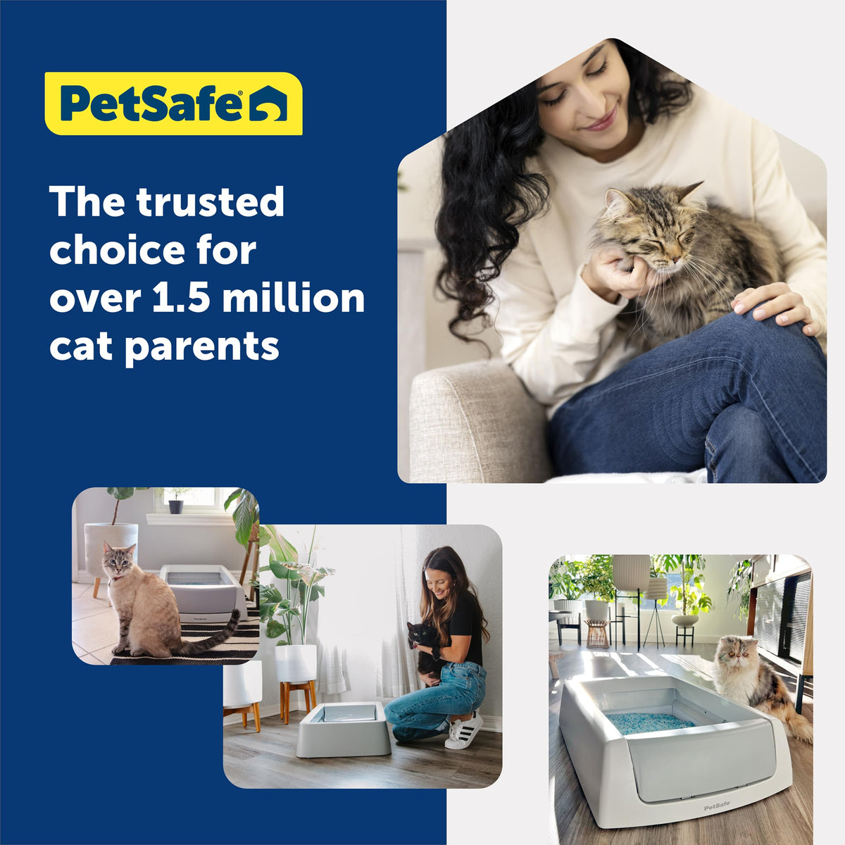 PetSafe ScoopFree Crystal Litter Tray Refills, Lavender, 3-Pack