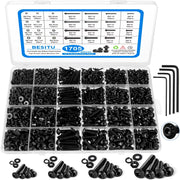 Metric Machine Screw Assortment Kit, M2-M5 (1705 Pieces)