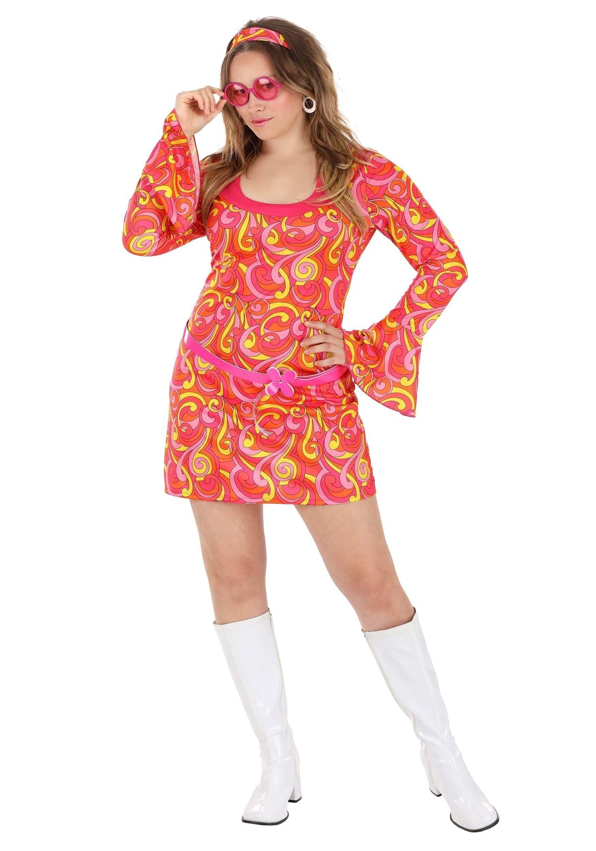 Dreamgirl Women's 70s Disco Go Gorgeous Costume, Small