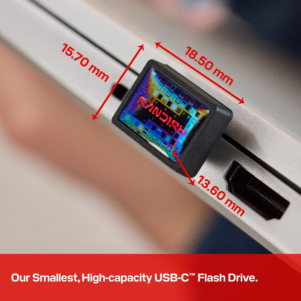SanDisk 256GB Extreme Fit USB-C Flash Drive, Black, SDCZ530-256G-G46