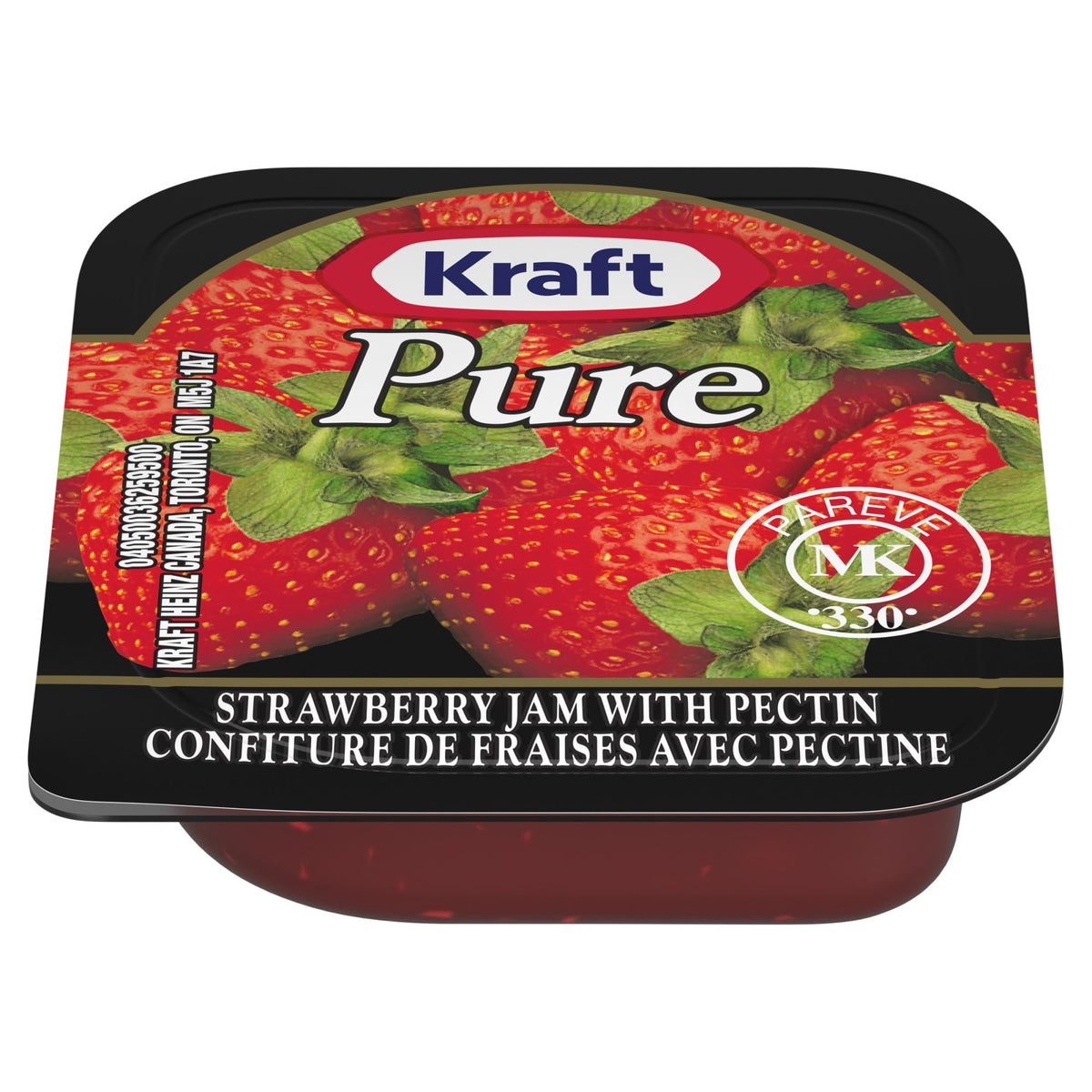 Kraft Pure Strawberry Jam with Pectin, 140 x 10 mL Cups