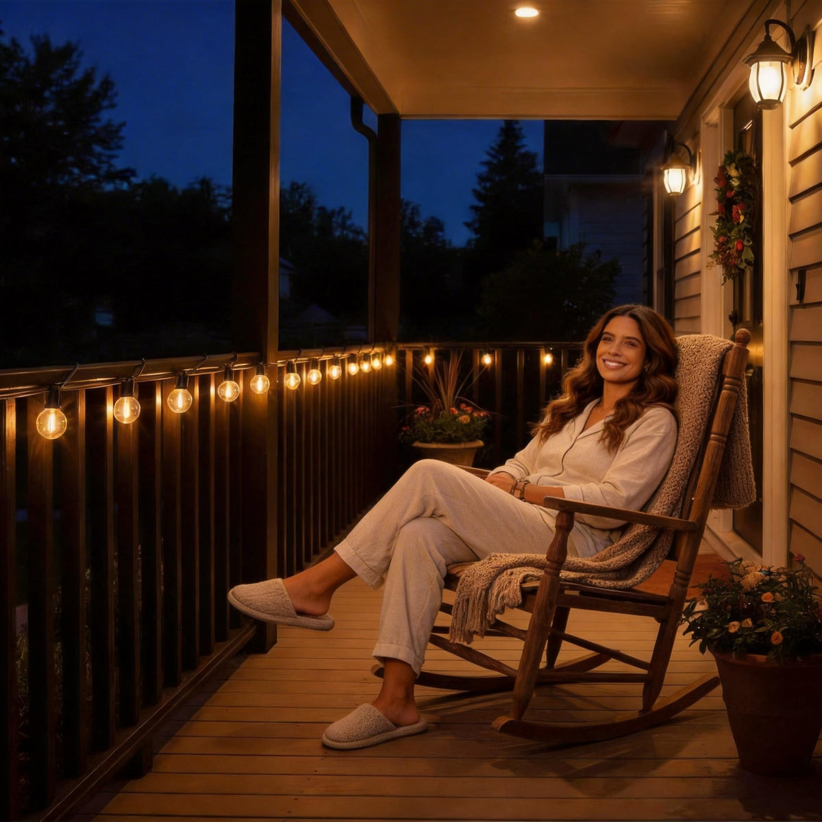 RTTY G40 Shatterproof LED Outdoor String Lights, 50 ft