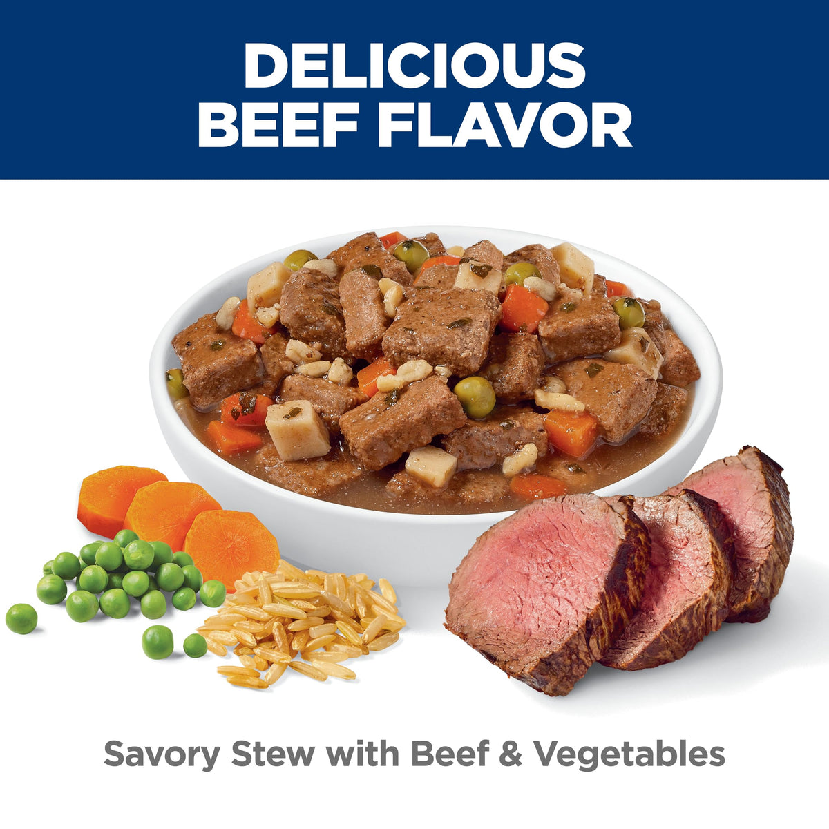 Hill's Science Diet Adult Dog Food, Beef Stew, 12 x 12.8 oz