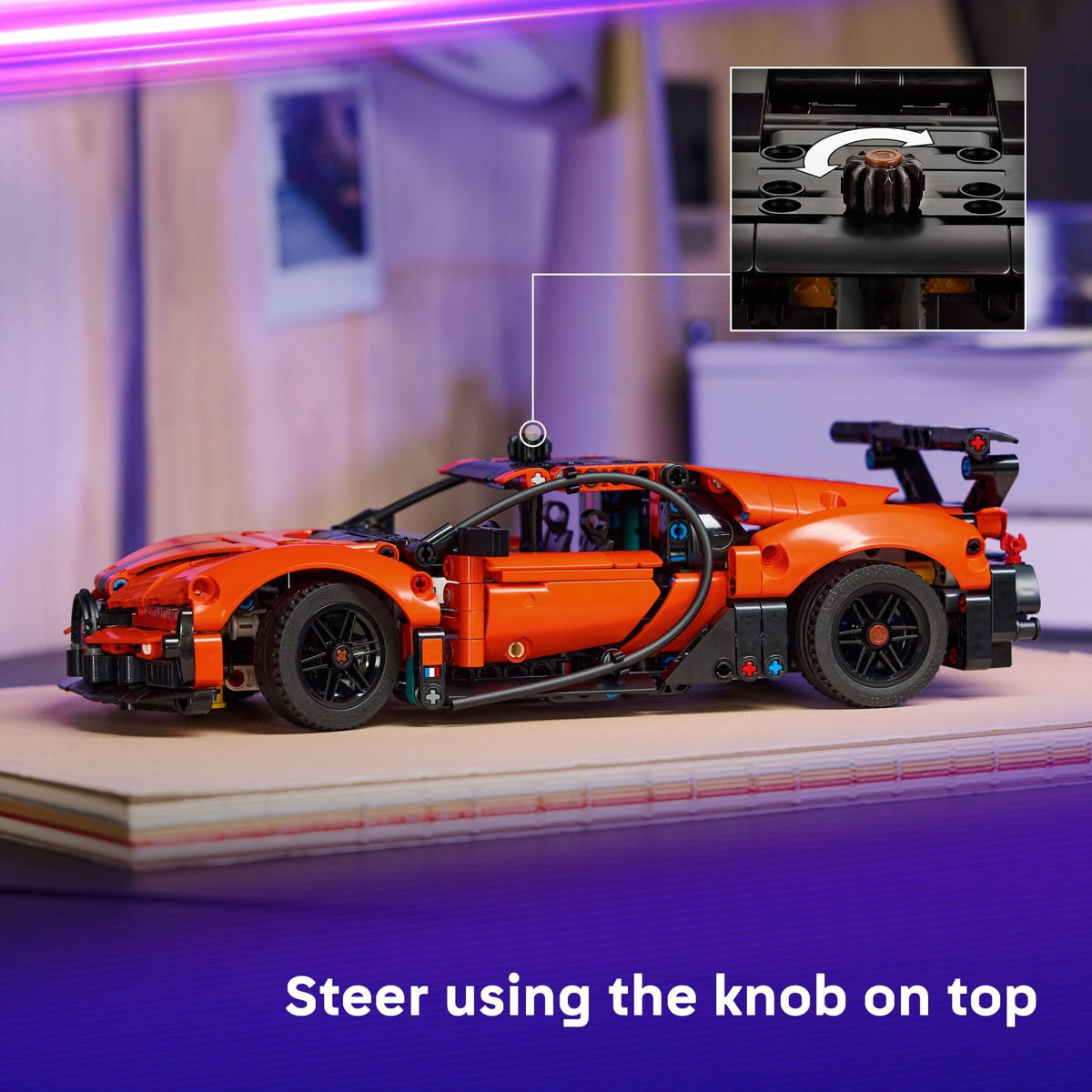 LEGO Technic Bugatti Chiron Pur Sport Hypercar Set, 42222