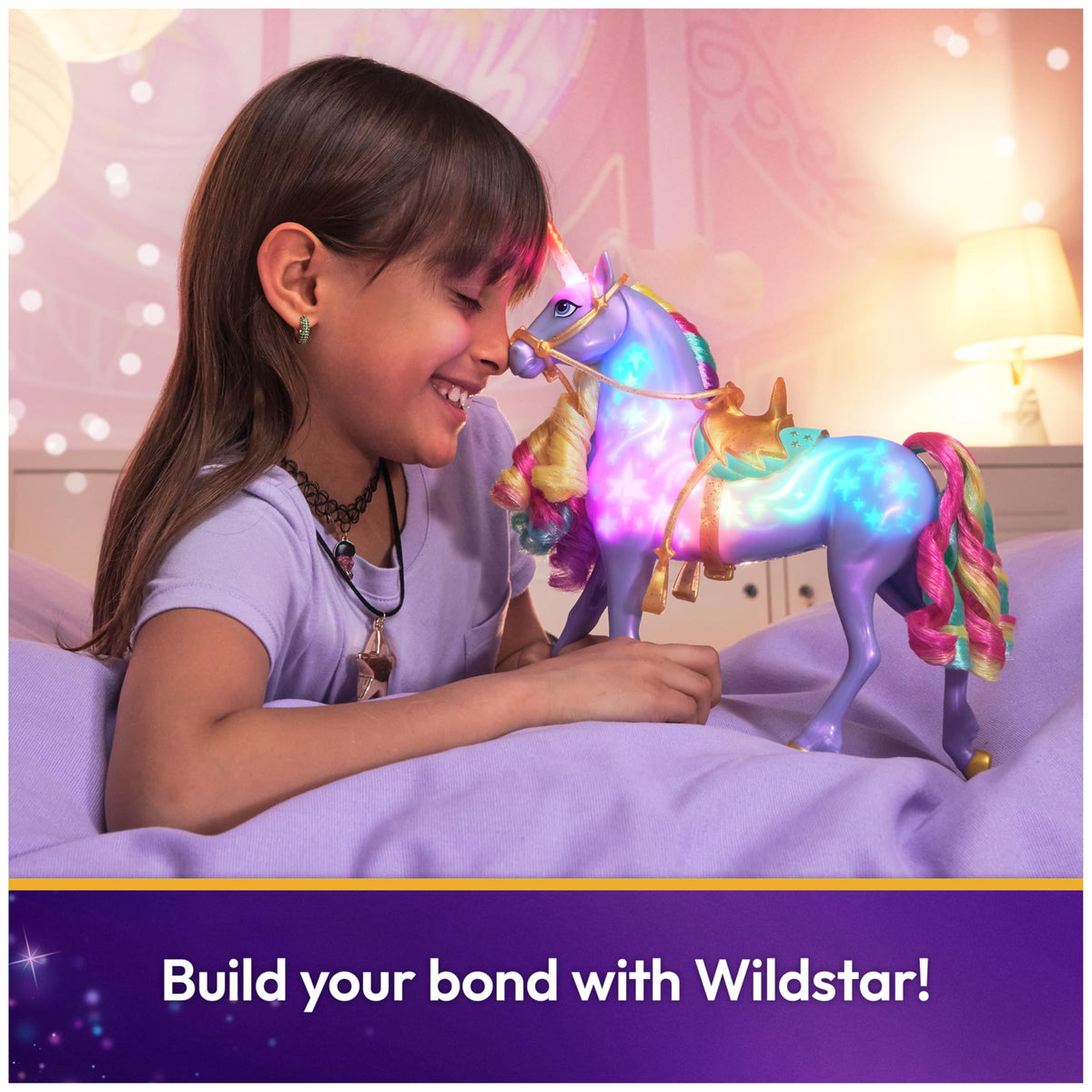 Unicorn Academy Interactive Rainbow Light-Up Wildstar, Ages 4+