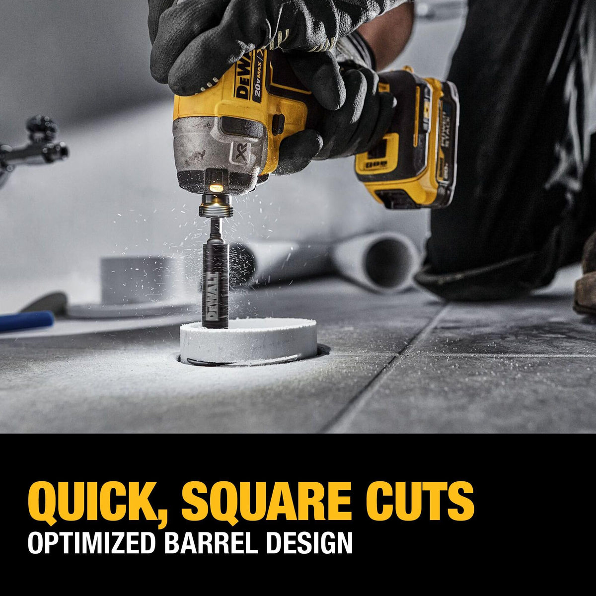 DEWALT Impact Connect Pipe Cutter, PVC, Diamond Grit Wheel, DWAIPCIR