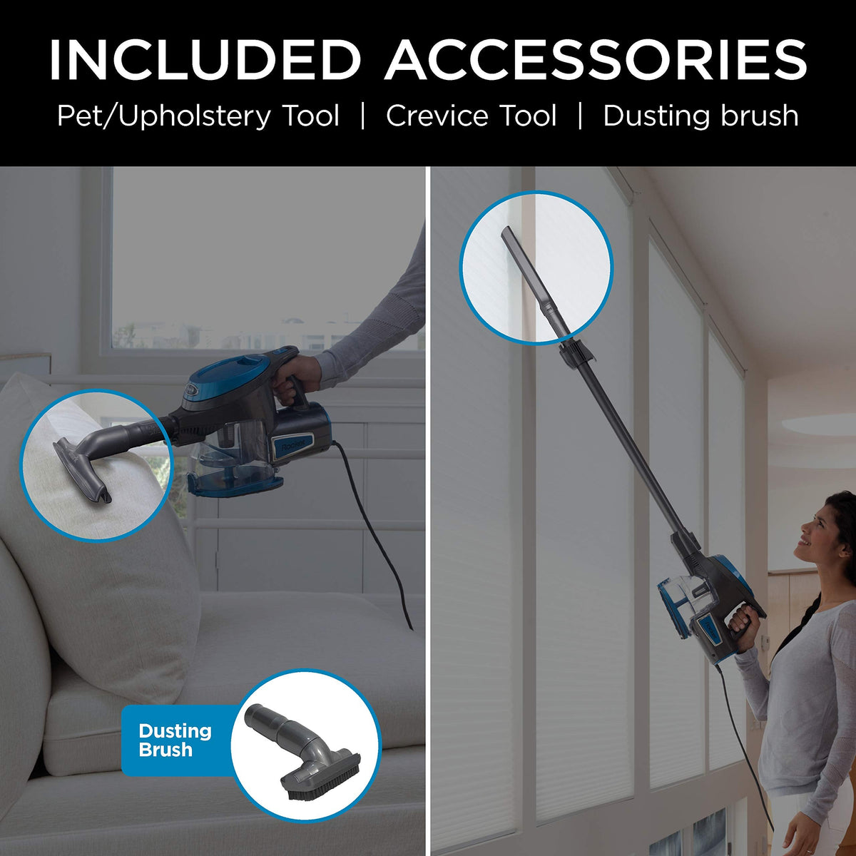 Shark Rocket Ultra-Lightweight Corded Stick Vacuum, Blue (HV300C)