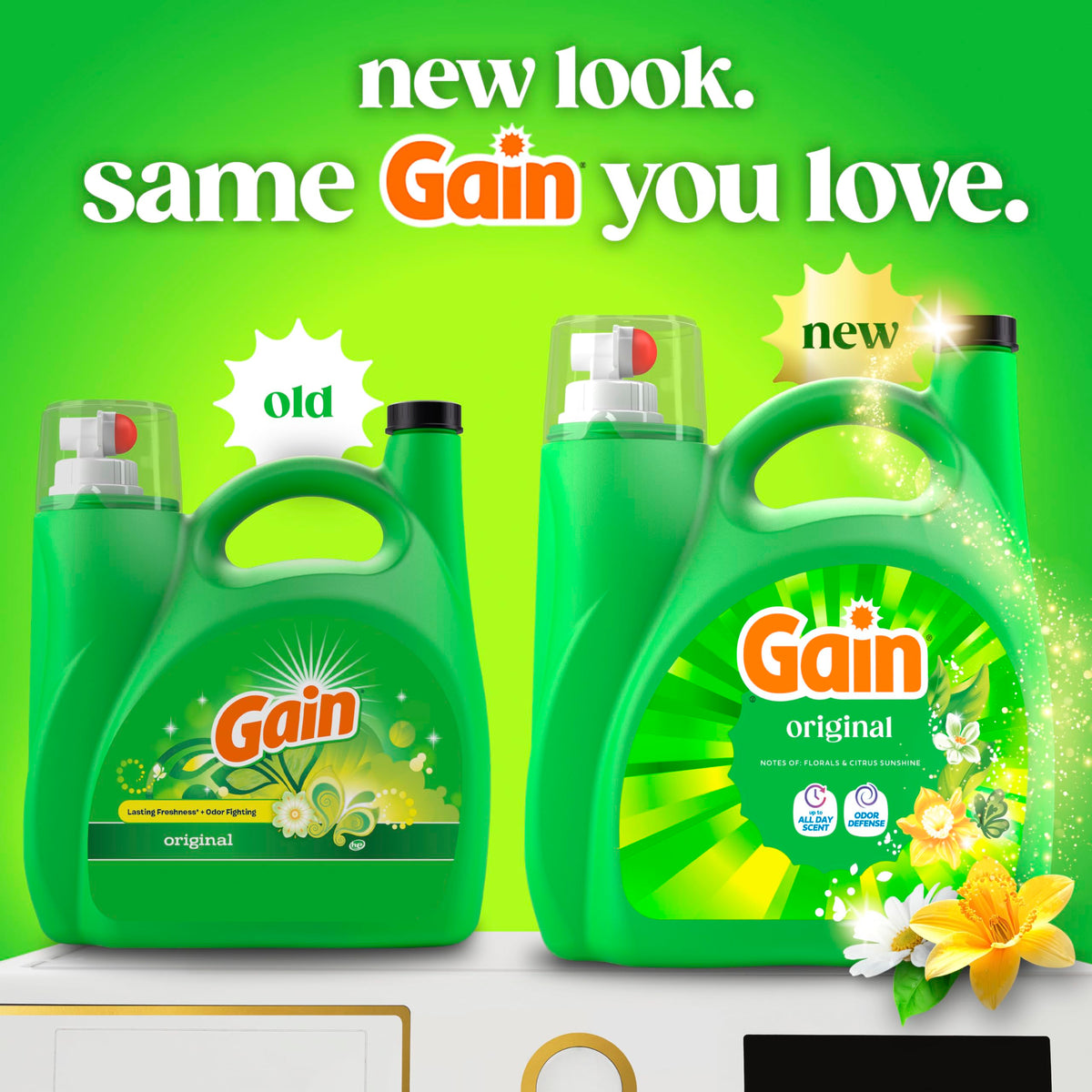 Gain Aroma Boost Liquid Laundry Detergent, Original, 4.55 L, 107 Loads