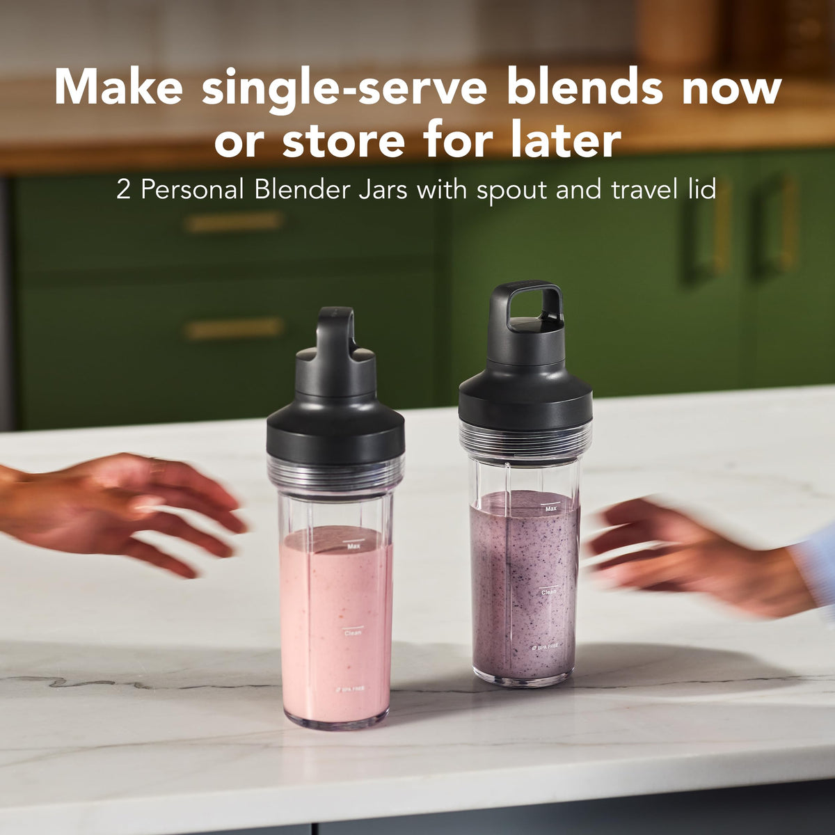 KitchenAid Pure Power Blender with 2 Jars, KSB2078PL, Porcelain White