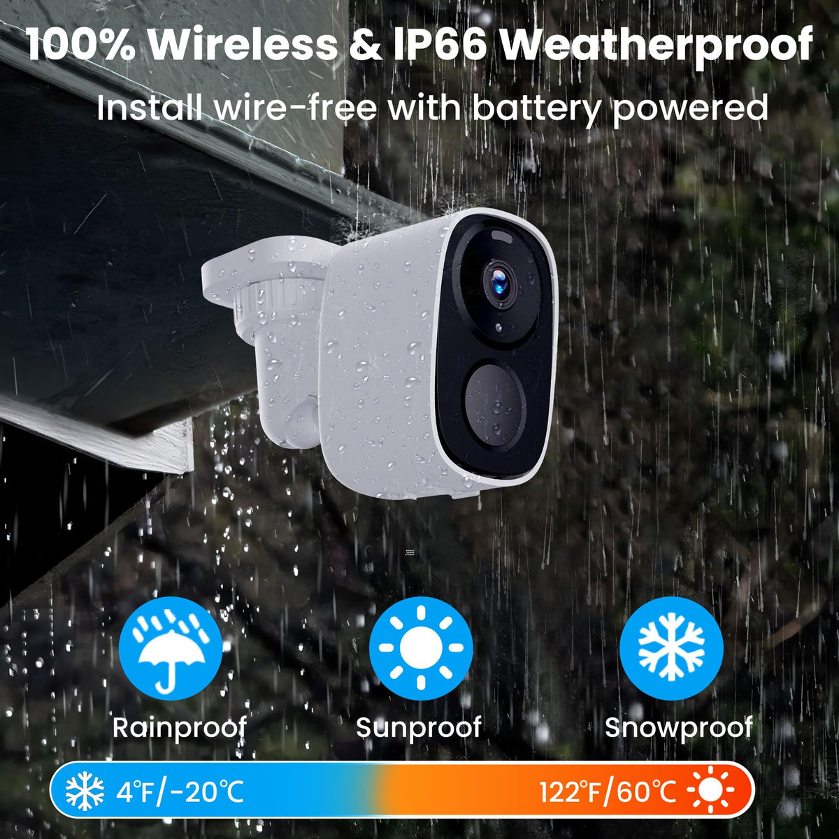 HITELLARCAM 2K Wireless Outdoor Security Camera
