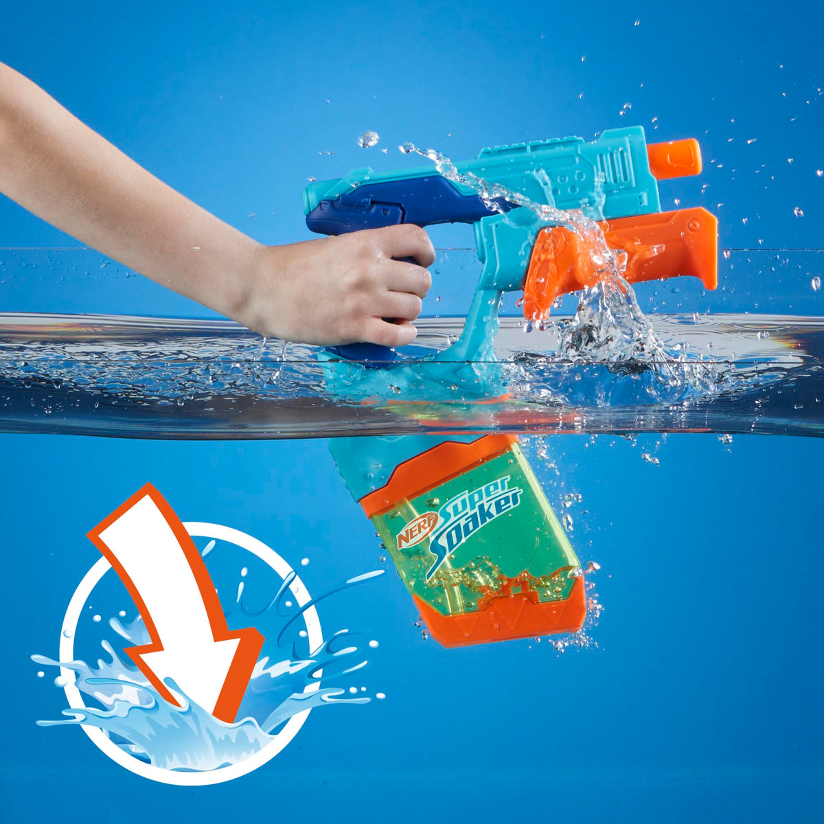 Nerf Super Soaker Dunk-Fill 2-Pack, 10.1 Fluid Ounce Tanks, Ages 6+