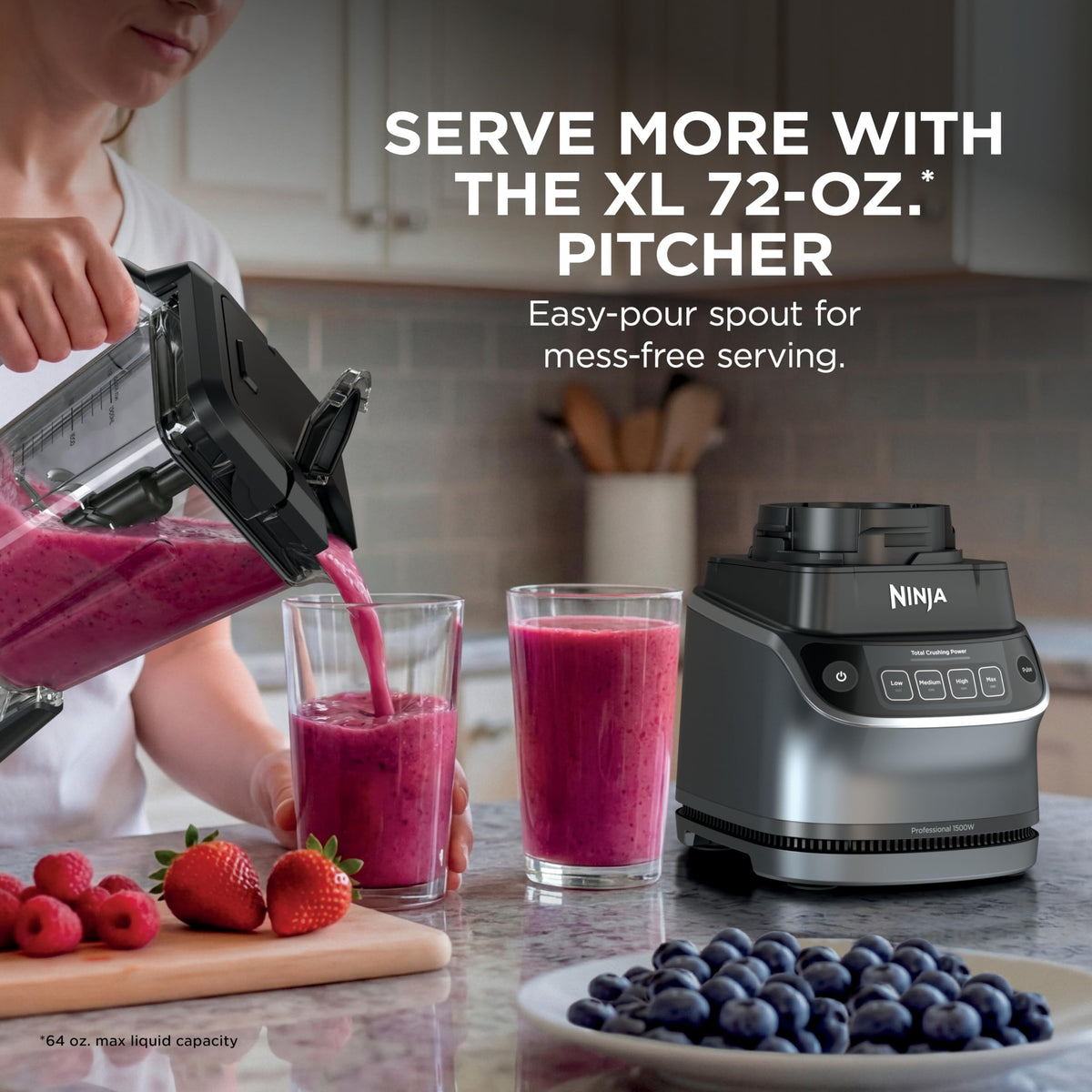 Ninja UltraCrush Pro Kitchen System, BP401C, 1500W, 72 oz