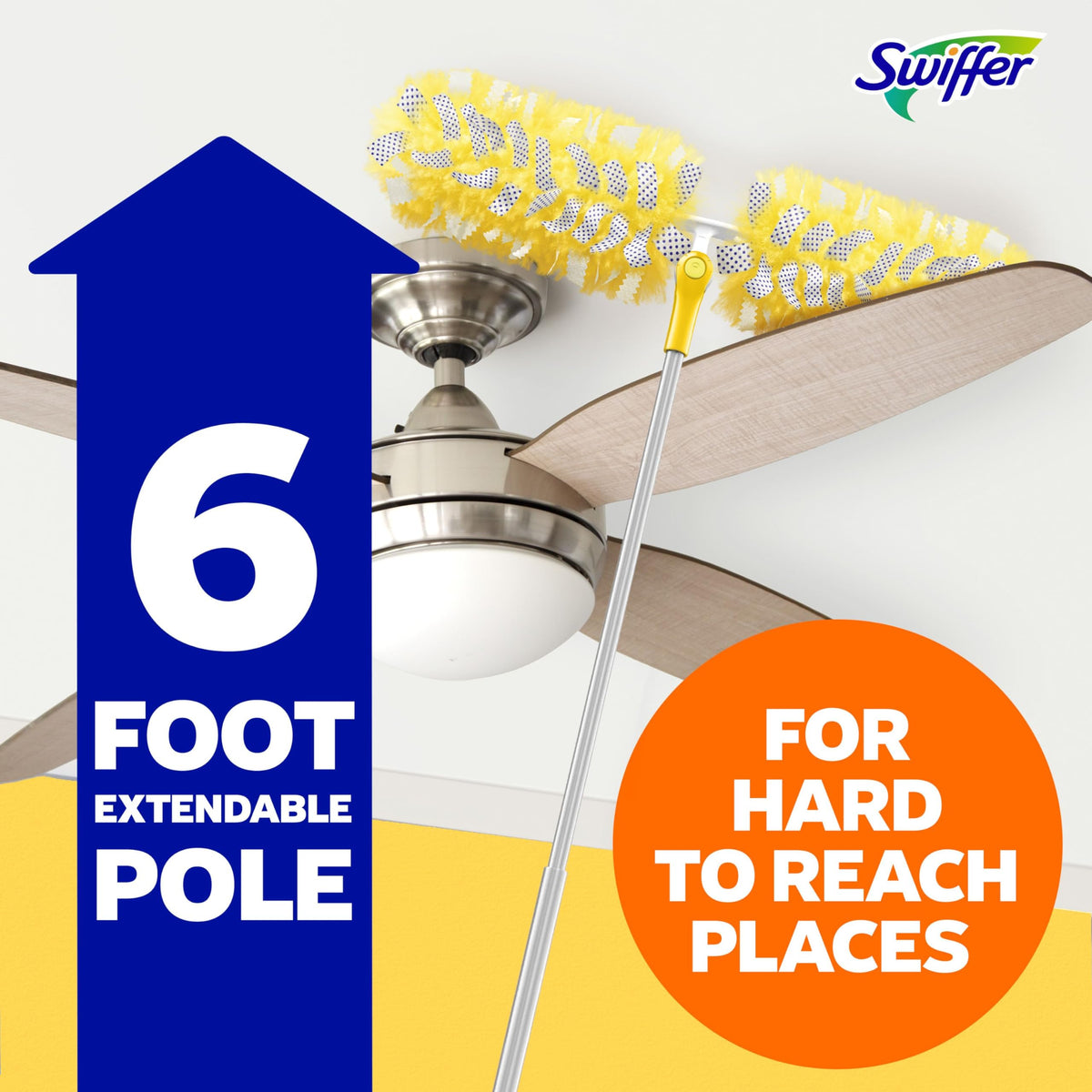 Swiffer Duster Kit with 1.8 m Extendable Handle, 4 Refills