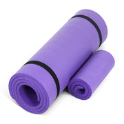 CAP Barbell Yoga Mat with Strap and Knee Pad, 71"x24"x1/2", Purple