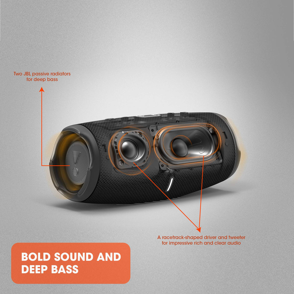 JBL Charge 5 Portable Bluetooth Speaker, Black