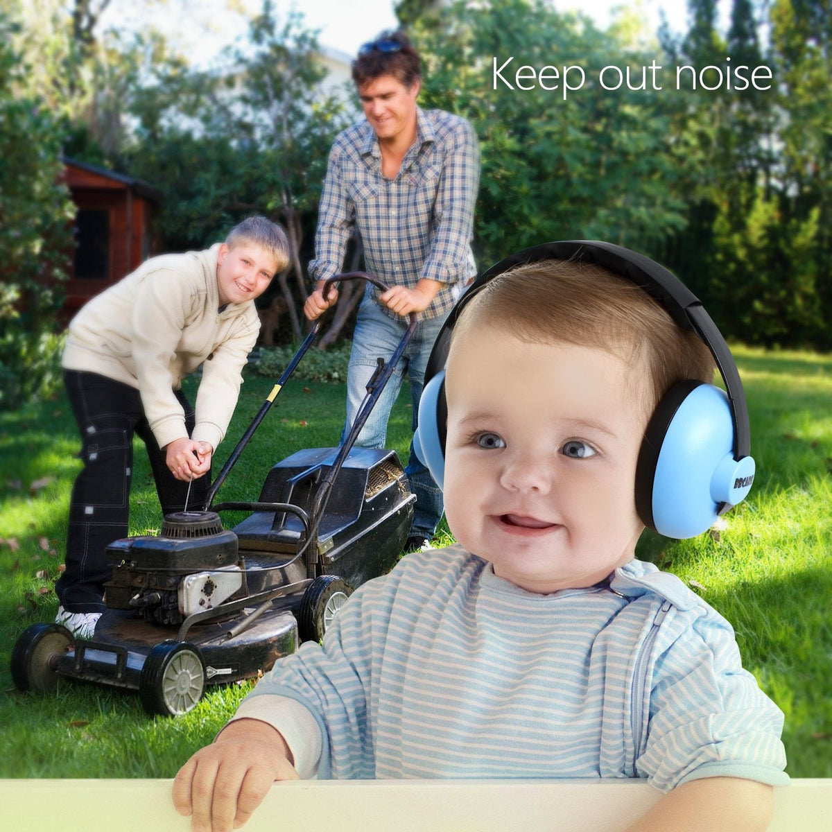 BBTKCARE Baby Ear Protection Headphones, 3 Months-3 Years, Blue