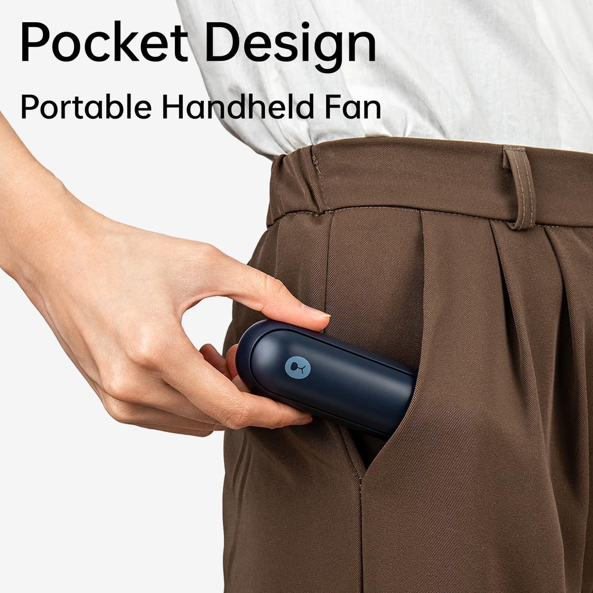 JISULIFE Portable Handheld Fan, Blue