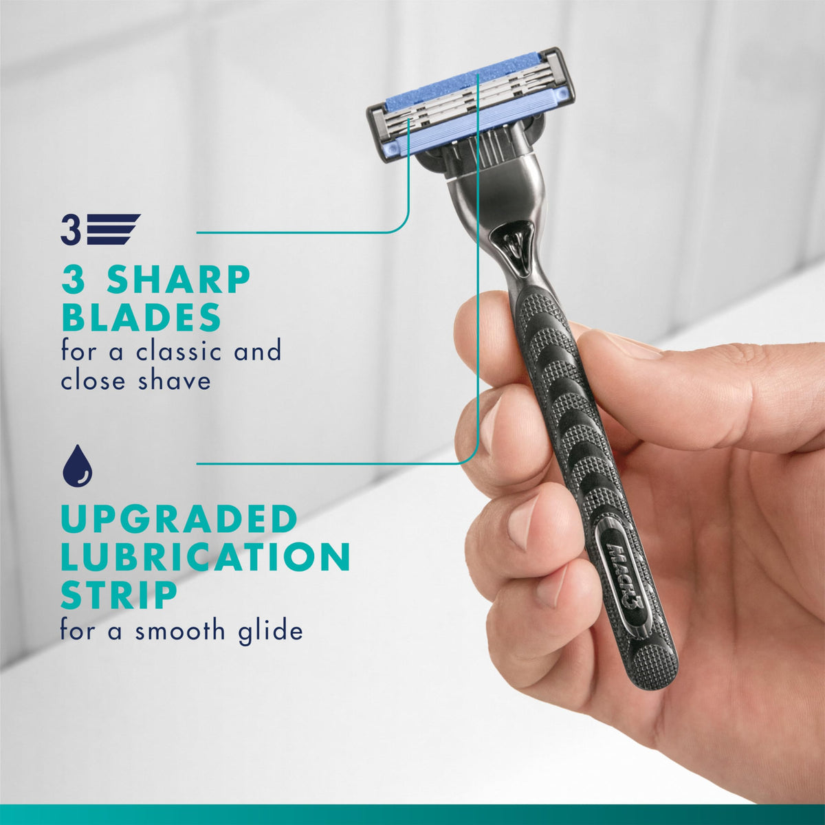 Gillette Mach3 Men's Razor Blade Refills, 15 Refills