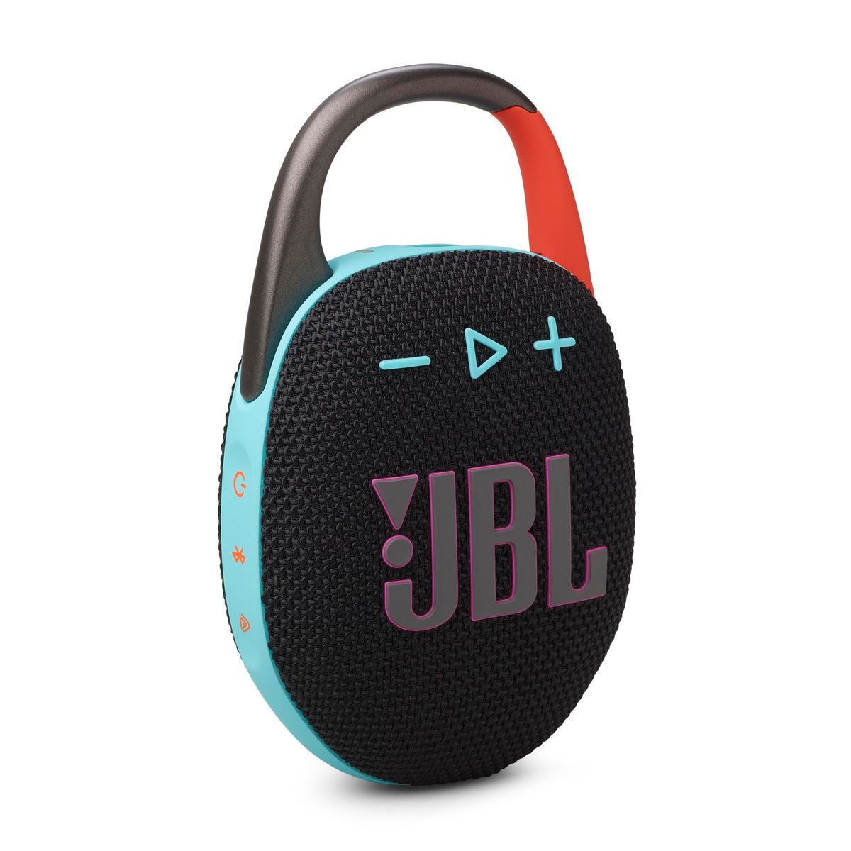 JBL Clip 5 Waterproof Bluetooth Speaker, Black and Orange