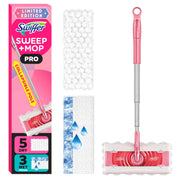 Swiffer Sweep and Mop Pro Kit, 5 Dry Cloths, 3 Wet Cloths