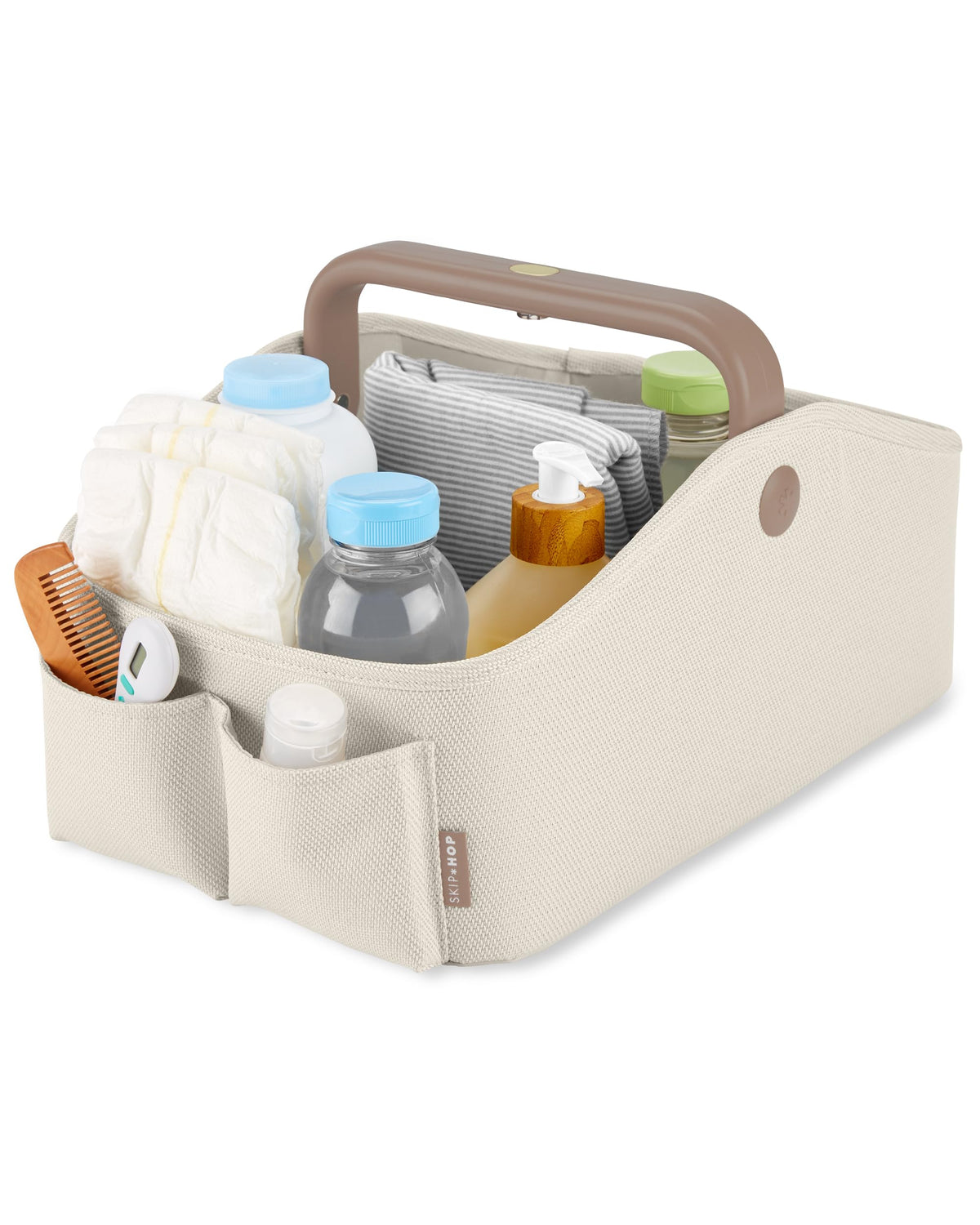 Skip Hop Diaper Caddy Organizer with Night Light, Oat