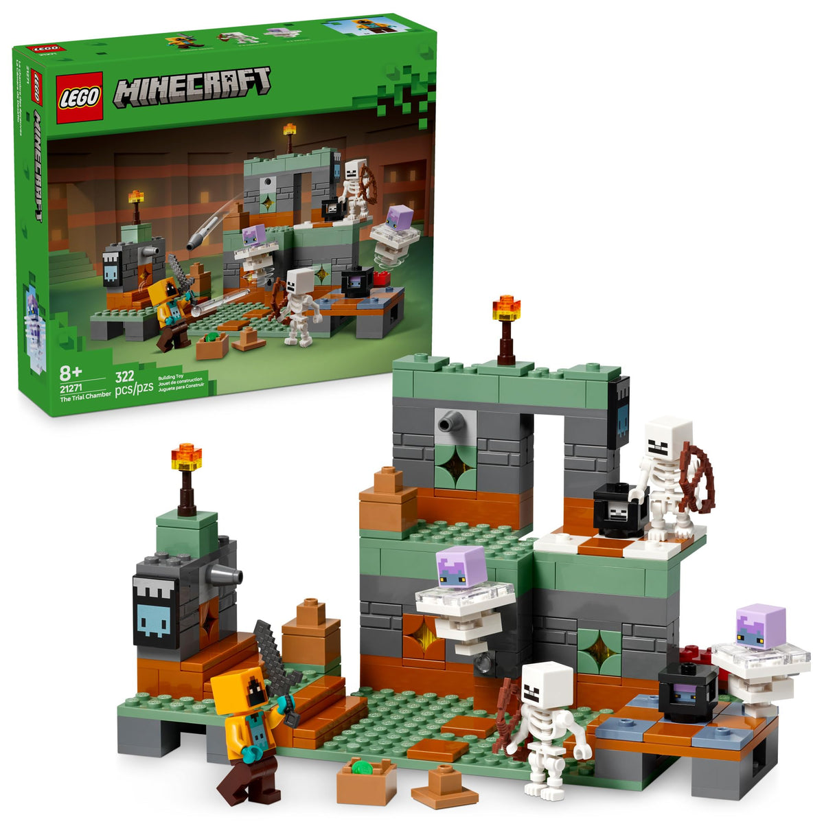 LEGO Minecraft The Trial Chamber Set 21271, Ages 8+