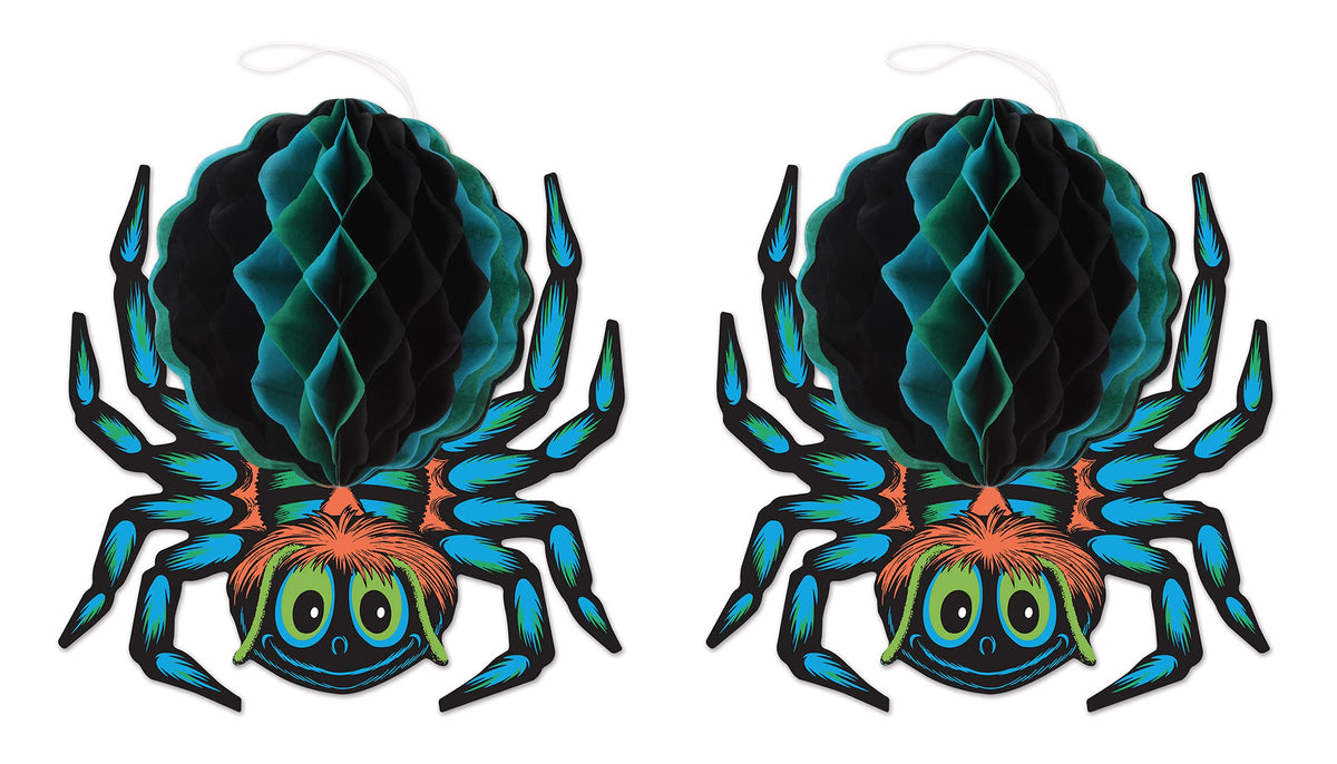 Vintage Halloween Tissue Spider, Pack of 2