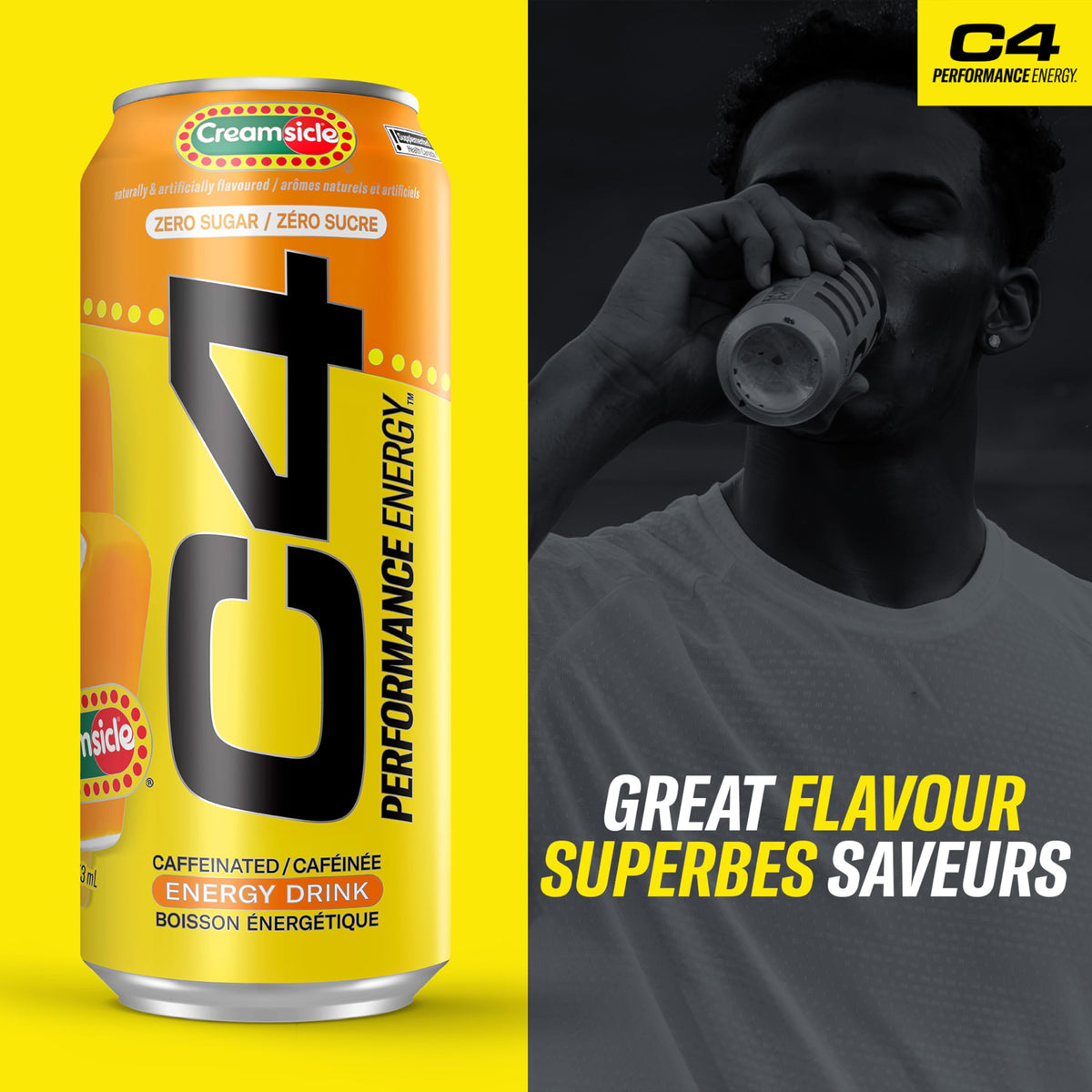 Cellucor C4 Energy Drink, Creamsicle, 473mL, 12 Count
