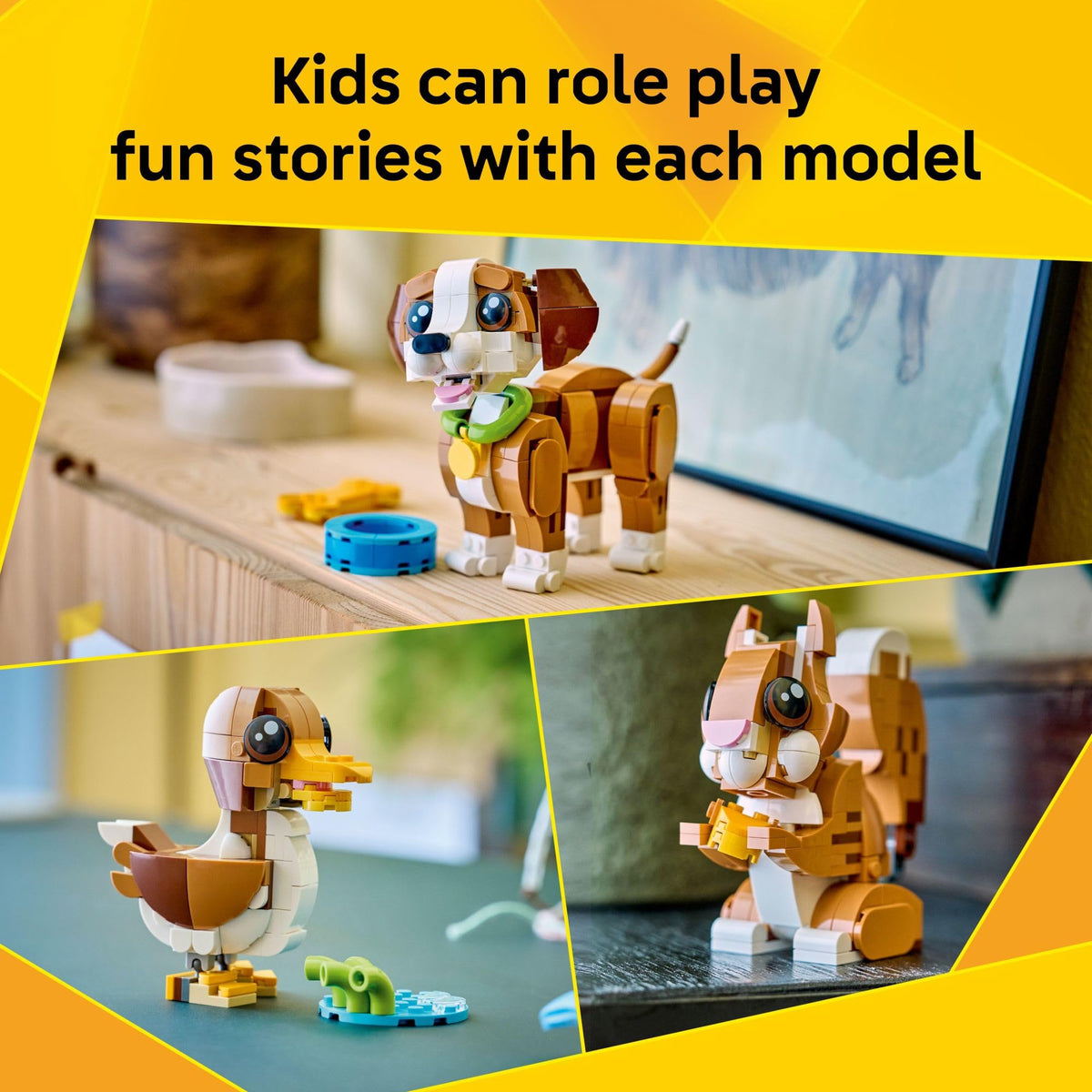 LEGO Creator 3 in 1 Cute Animals Playful Puppy Dog Set 31382