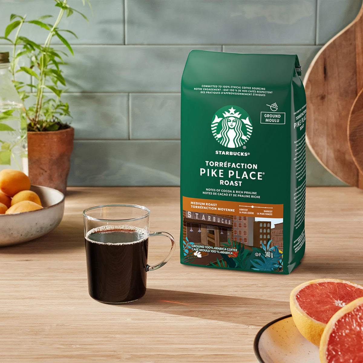 Starbucks House Blend Medium Roast Ground Coffee, 793 g