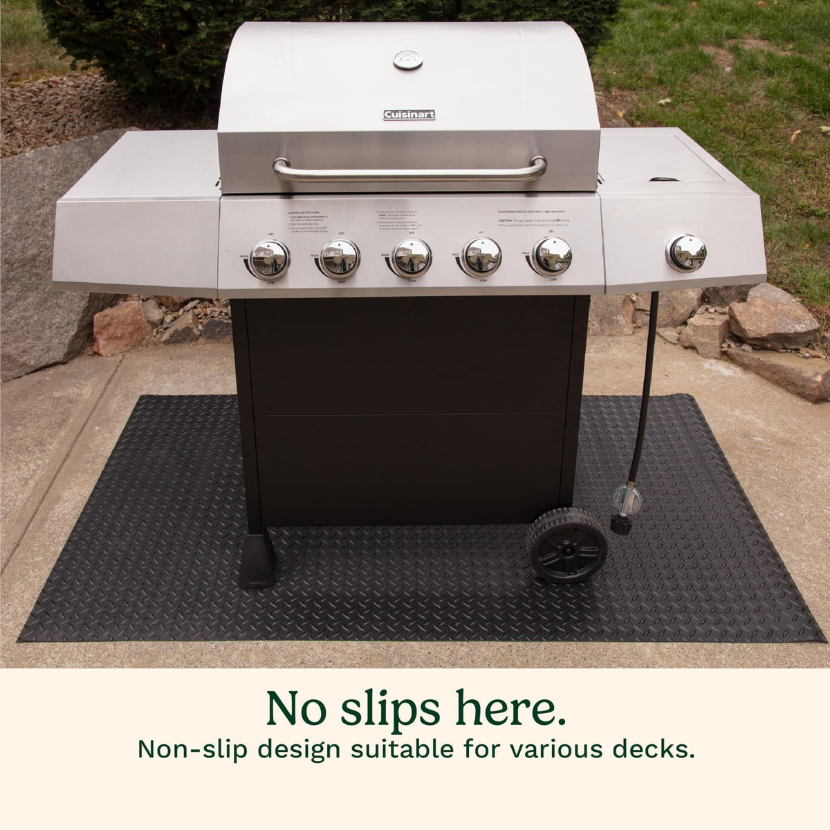 Cuisinart Premium Deck and Grill Mat, 65" x 36", CGMT-300C