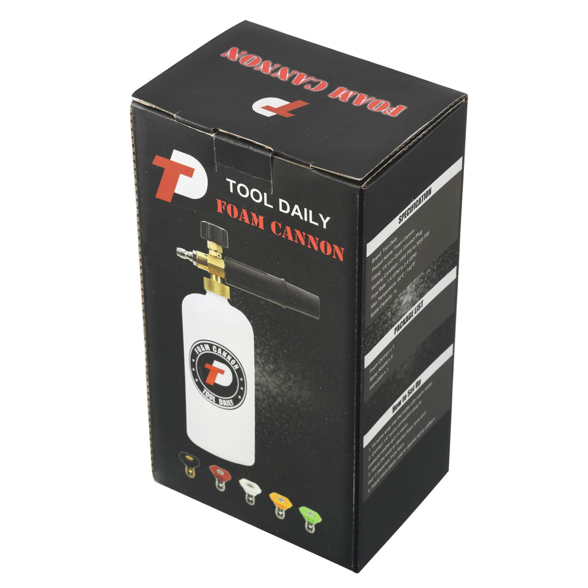 Tool Daily Foam Cannon, 1 Liter, 1/4'' Quick Connector