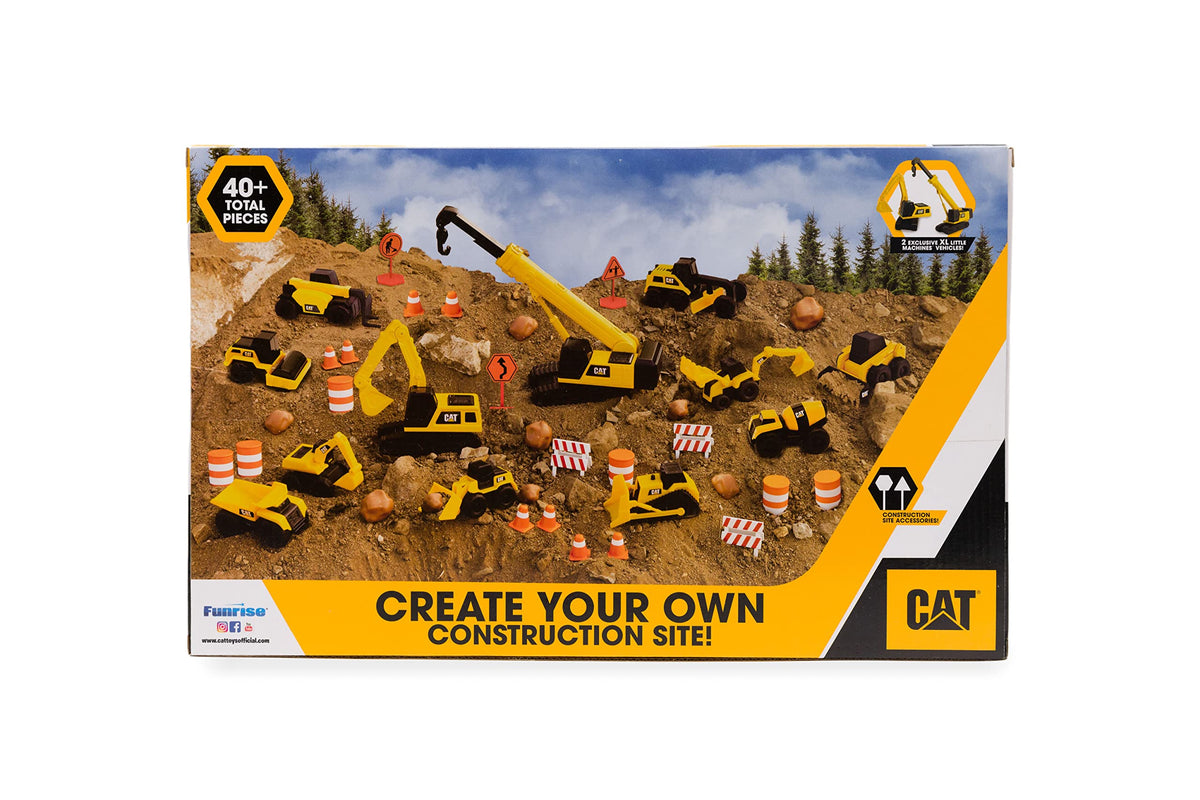 CAT Little Machines Mega Set, 40+ Pieces, Ages 3+
