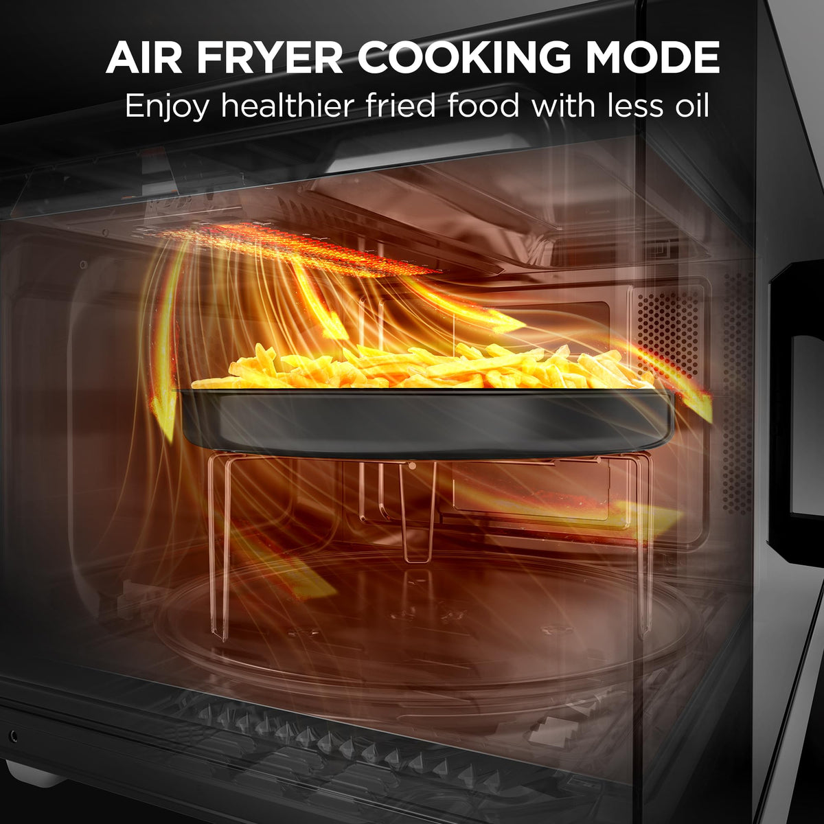 Black+Decker Microwave Air Fryer Combo, 5-in-1, 0.9 Cu Ft, 900W