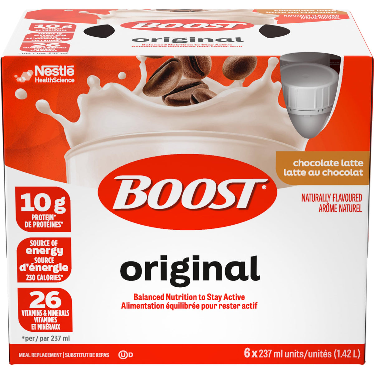 Boost Original Meal Replacement Drink, Choc Latte, 24 Bottles