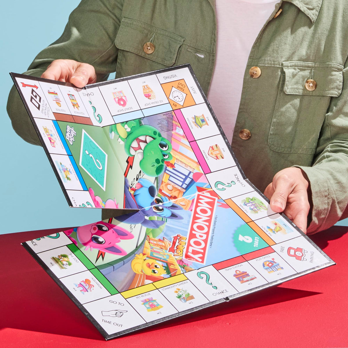 Monopoly Junior Board Game, 2 Games in 1, Ages 4+ (English & French)