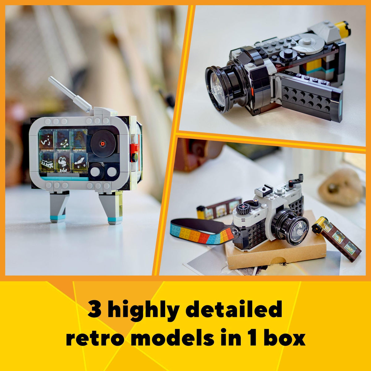 LEGO Creator 3 in 1 Retro Camera Toy, 31147