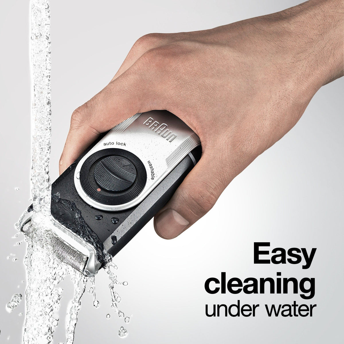 Braun M90 Mobile Shaver, Black/Silver