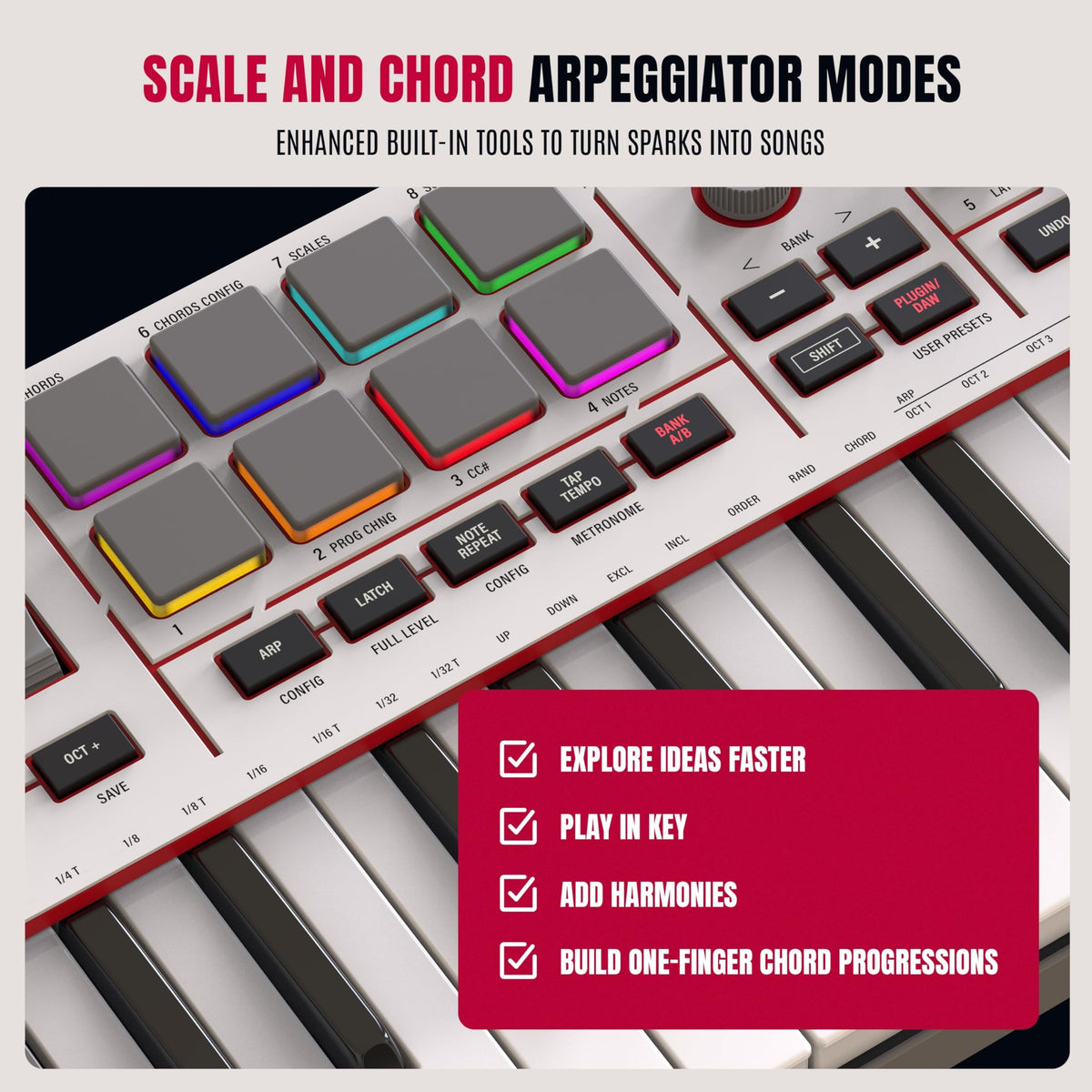Akai Professional MPK Mini IV 25-Key MIDI Keyboard Controller, Grey