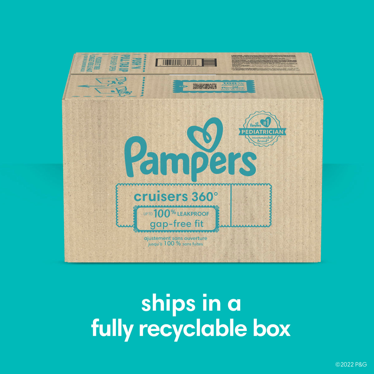 Pampers Cruisers 360 Pull-On Diapers, Size 7, 88 Count