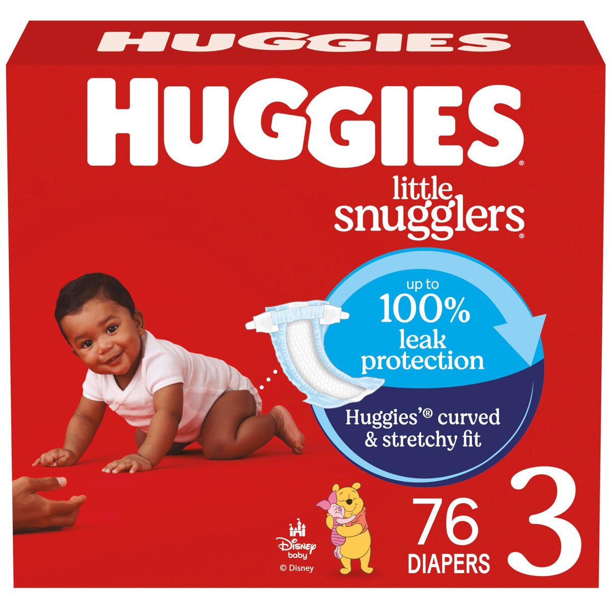 Huggies Little Snugglers Baby Diapers, Size 3, 76ct
