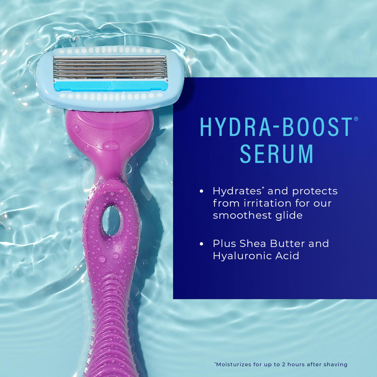 Schick Hydro Silk Moisture Hydration Razor Refills for Women, 6 Count