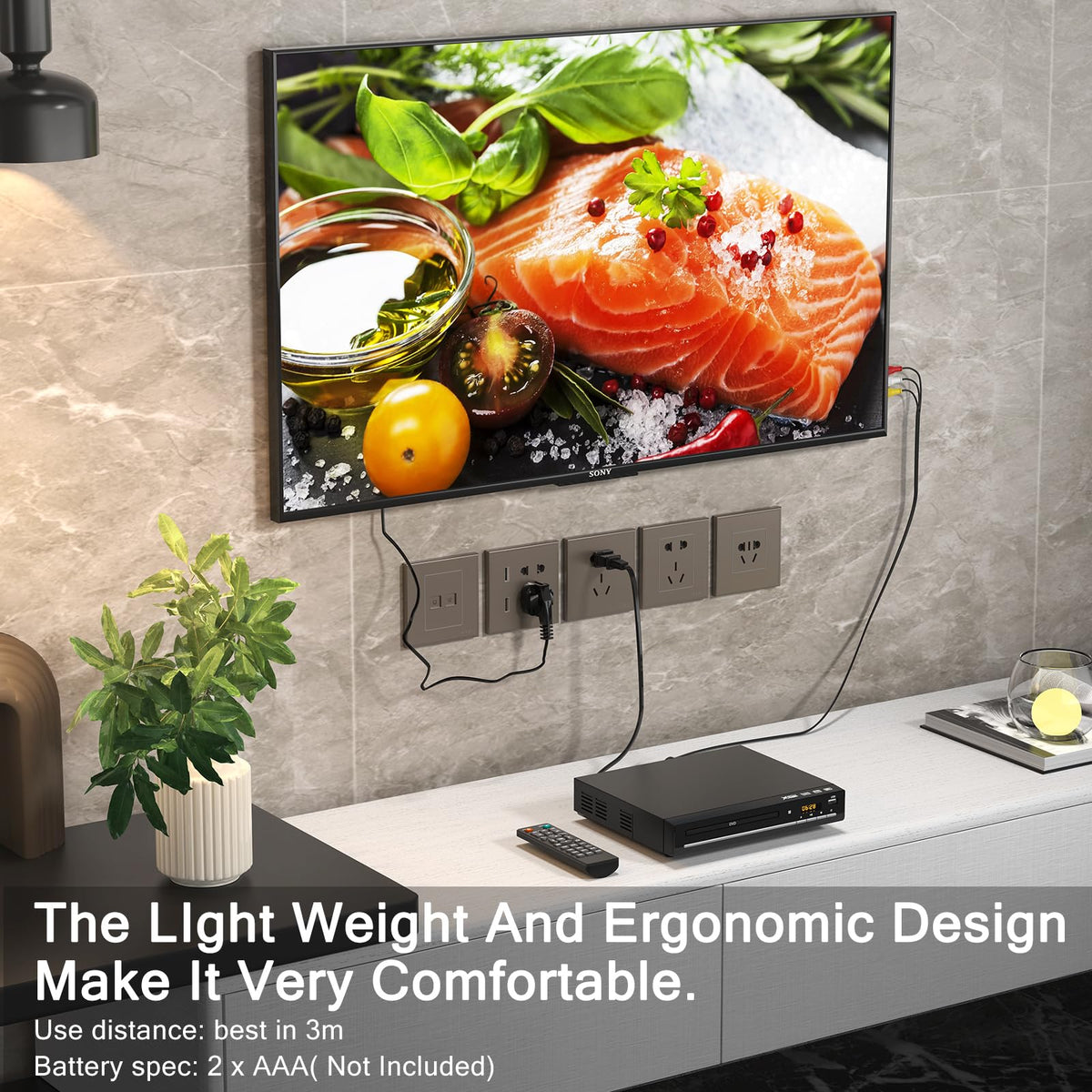 Region-Free HDMI DVD Player with Remote