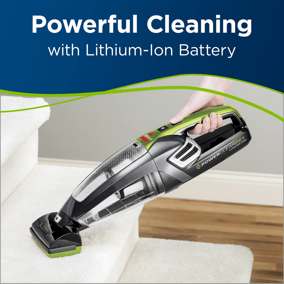 Bissell PowerClean Pet Cordless Hand Vacuum, Motorized Brush, 2389D